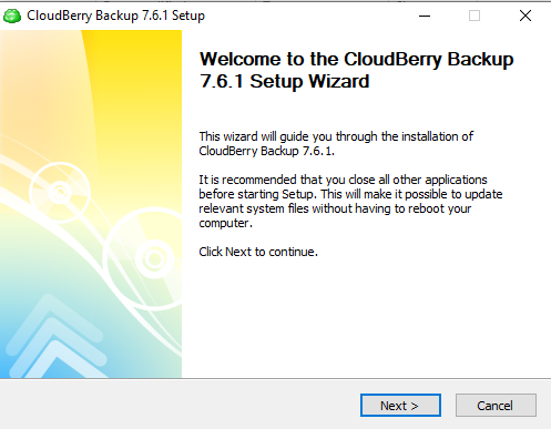 Backup Windows Server với FStorage bằng CloudBerry
