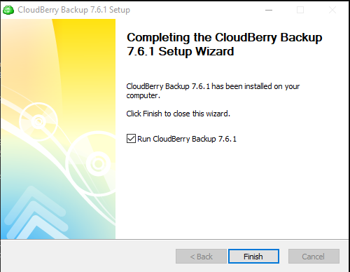 Backup Windows Server với FStorage bằng CloudBerry
