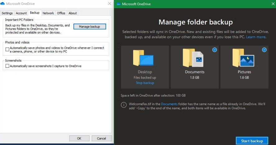 Cách Backup Windows Server với OneDrive